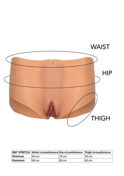 Hidden Desire Alter Ego Open Vagina & Ass Brief SKIN S/M/L - 1