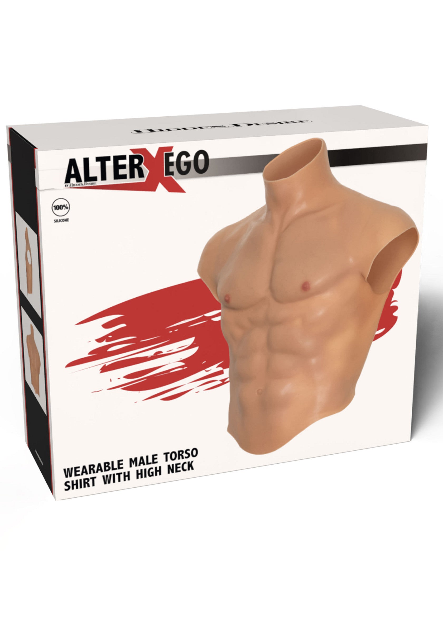 Hidden Desire Alter Ego Silicone Male Torso Shirt SKIN S/M/L - 0