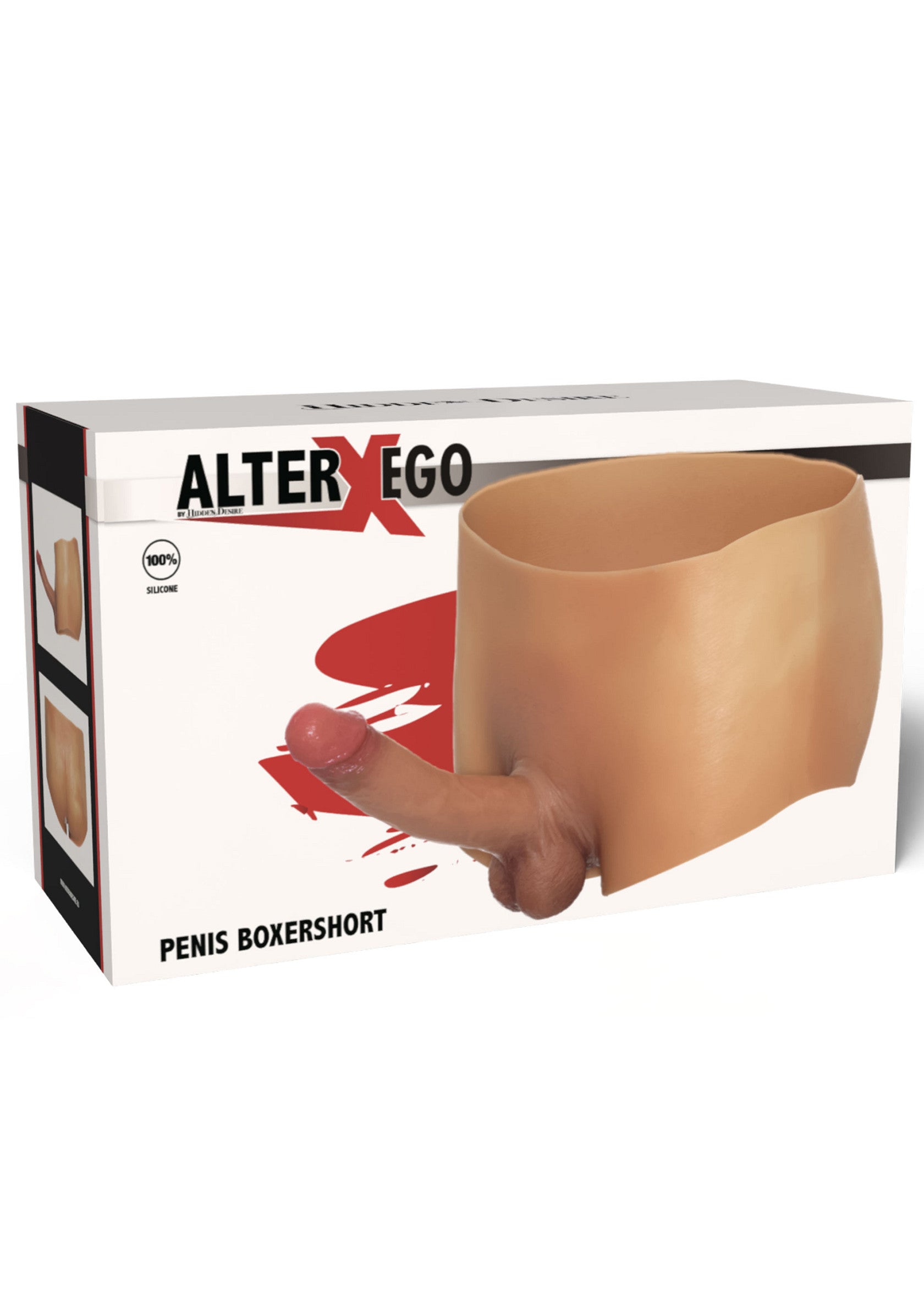 Hidden Desire Alter Ego Boxershort With Penis (18 cm) SKIN S/M - 0