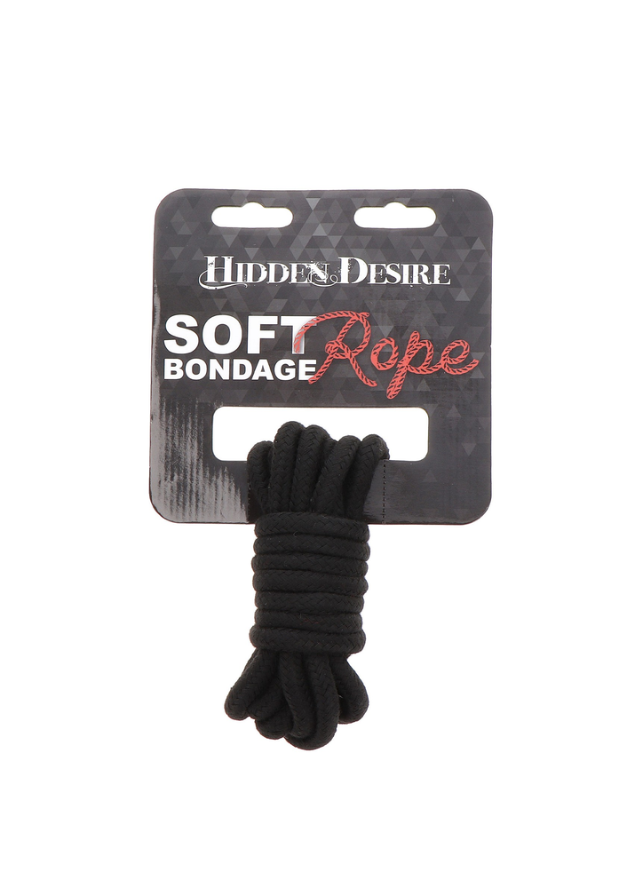 Hidden Desire Bondage Rope 3M BLACK - 0