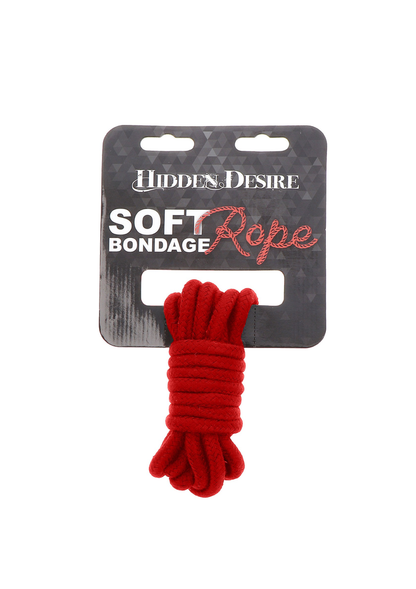 Hidden Desire Bondage Rope 3M RED - 3