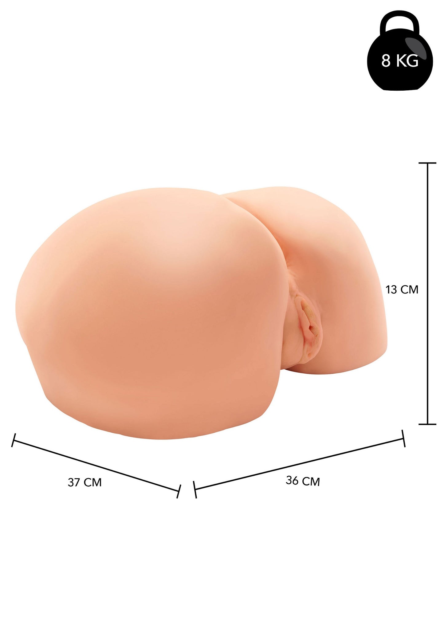 Hidden Desire Bangers Big Bubble Butt Bitch Vibrating SKIN - 1