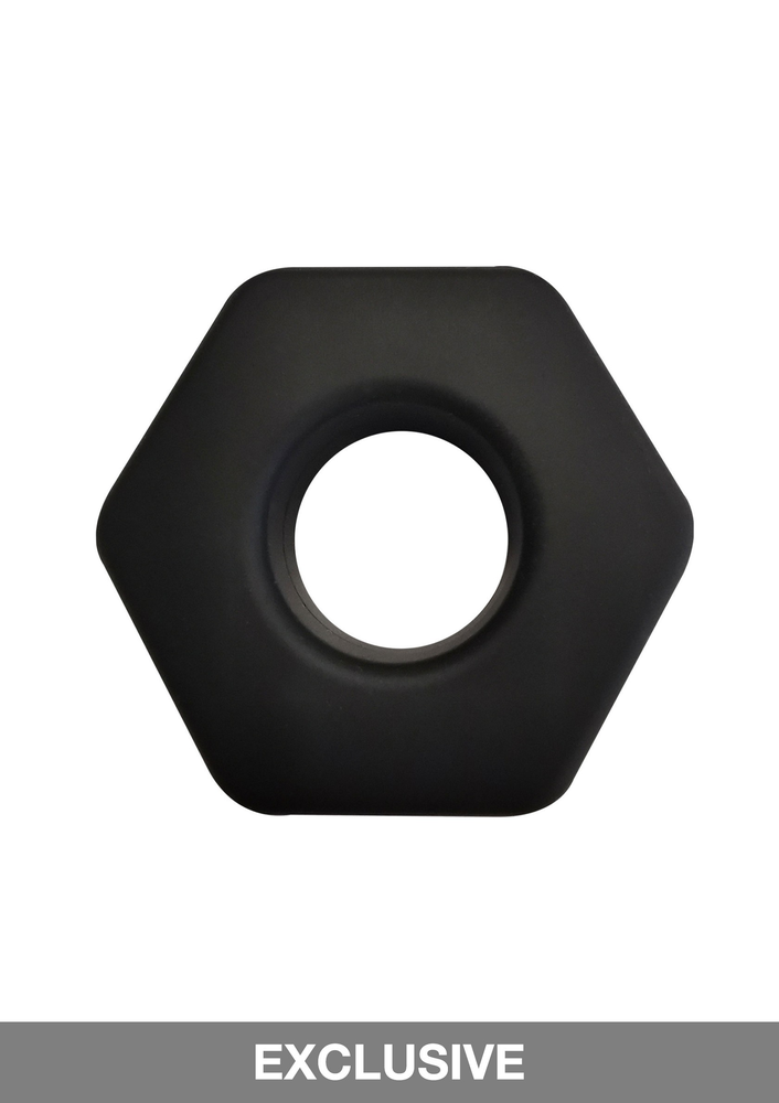 Hidden Desire Bangers C-Rings Soft Silicone Hunk C-Ring BLACK - 1