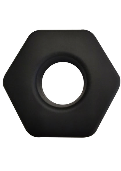 Hidden Desire Bangers C-Rings Soft Silicone Hunk C-Ring BLACK - 0