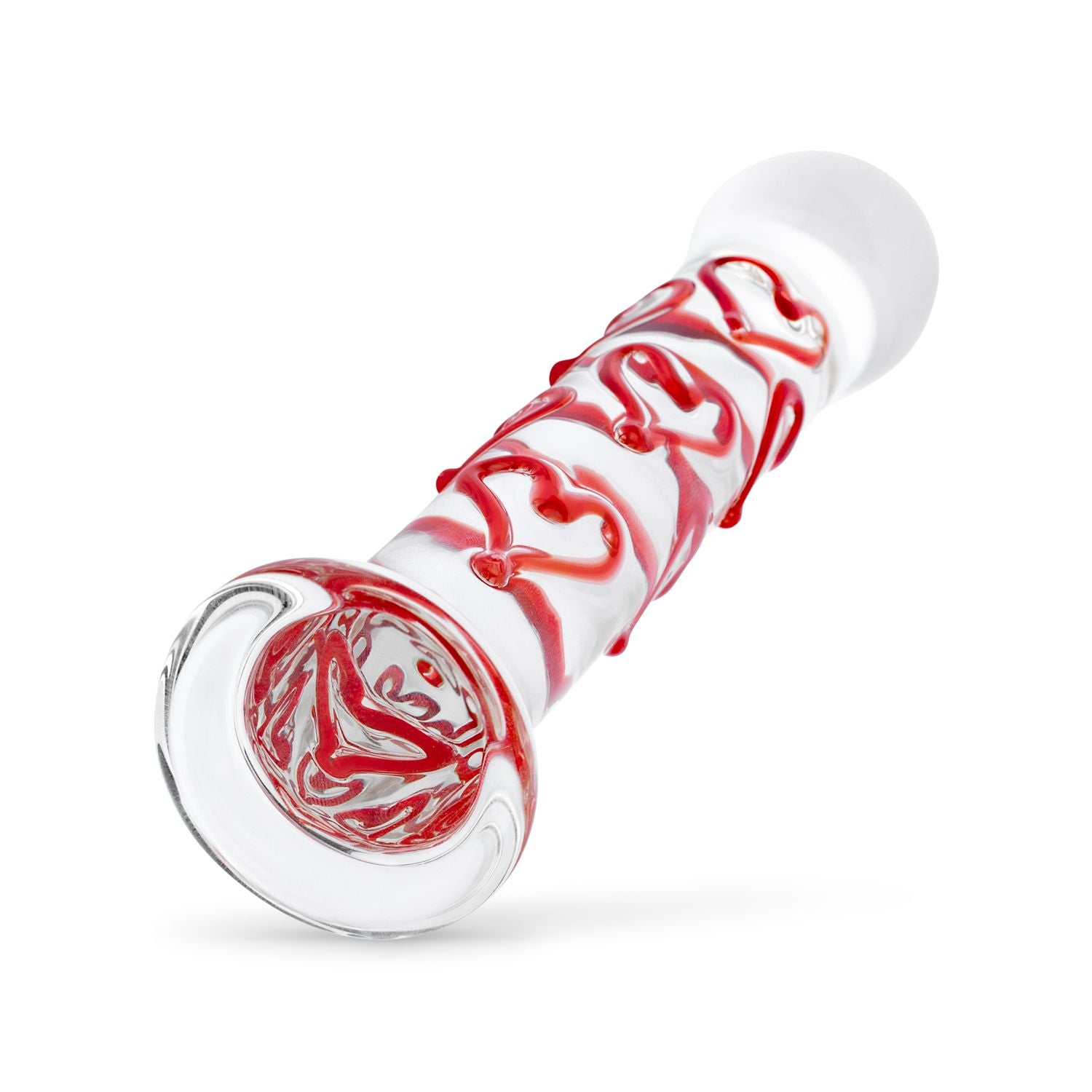 Gildo - Glazen G-spot/Prostaat Dildo Met Hartjes No.30 - 4