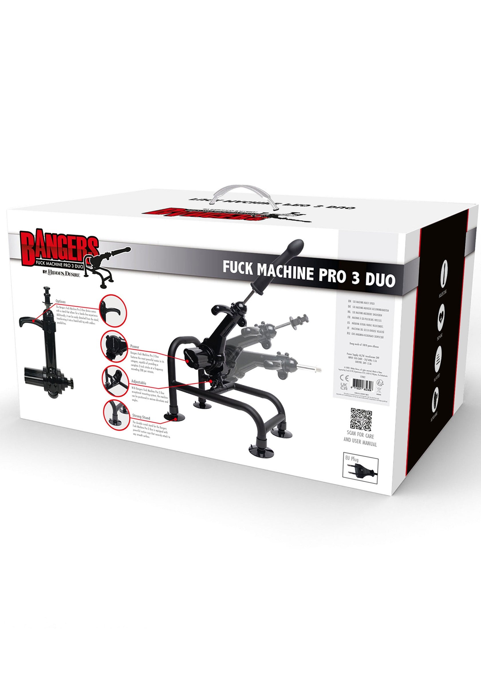 Hidden Desire Bangers Fuck Machines Bangers Fuck Machine Pro 3 Duo BLACK - 0
