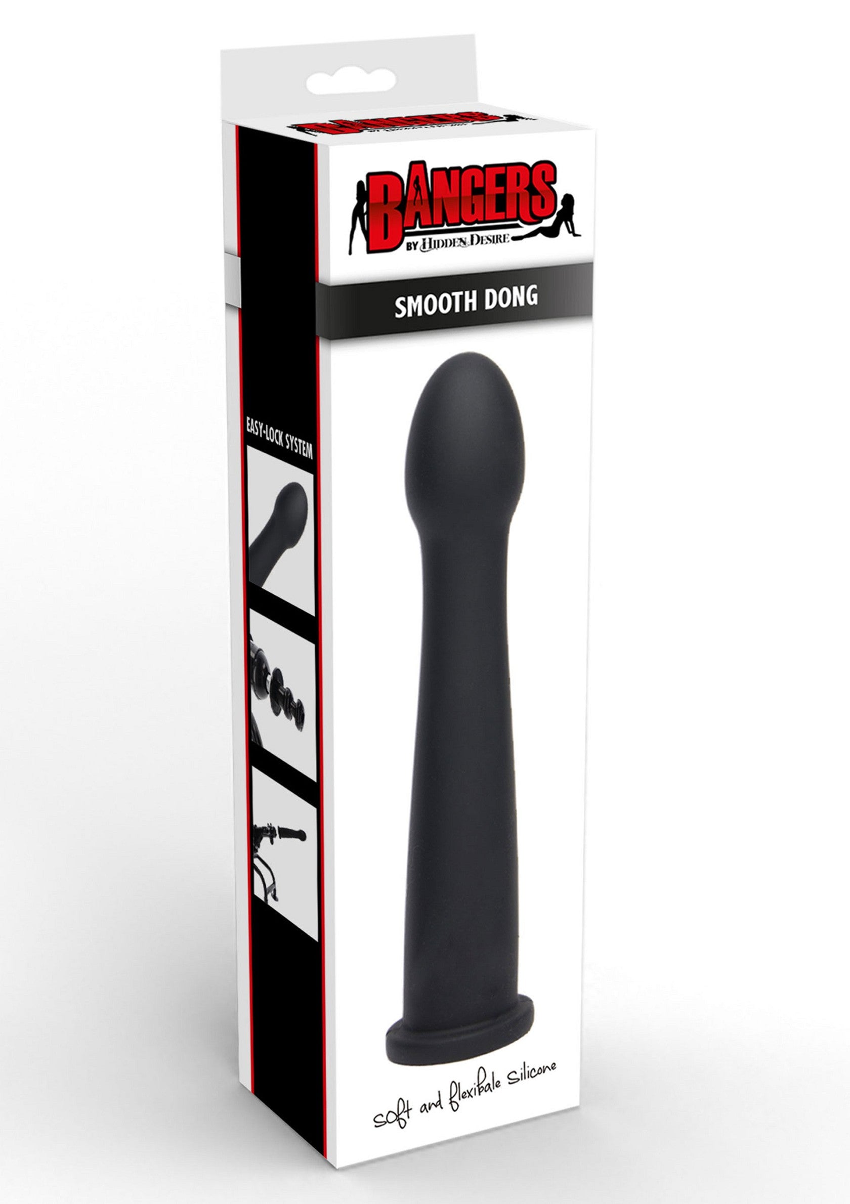 Hidden Desire Bangers Fuck Machines Smooth Dong Easy-Lock 19 cm BLACK - 1