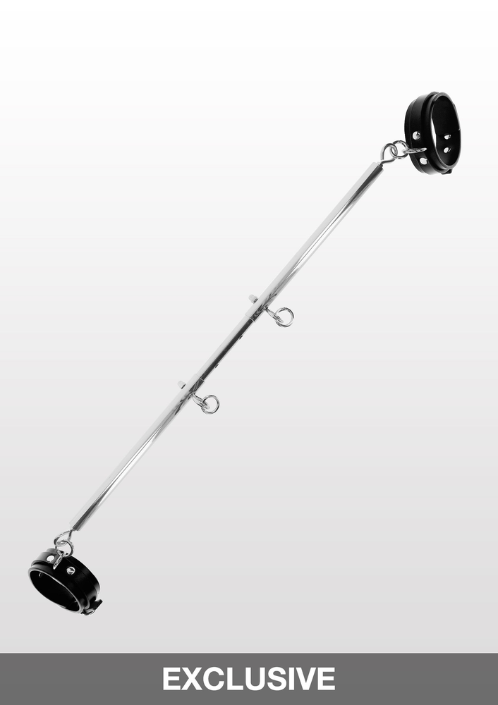 Taboom Bondage Essentials Spreader Bar with Ankle Cuffs BLACK - 2