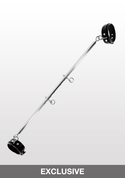Taboom Bondage Essentials Spreader Bar with Ankle Cuffs BLACK - 2