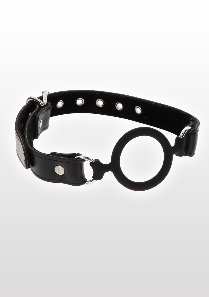 Taboom Bondage Essentials Open Ring Gag BLACK - 4