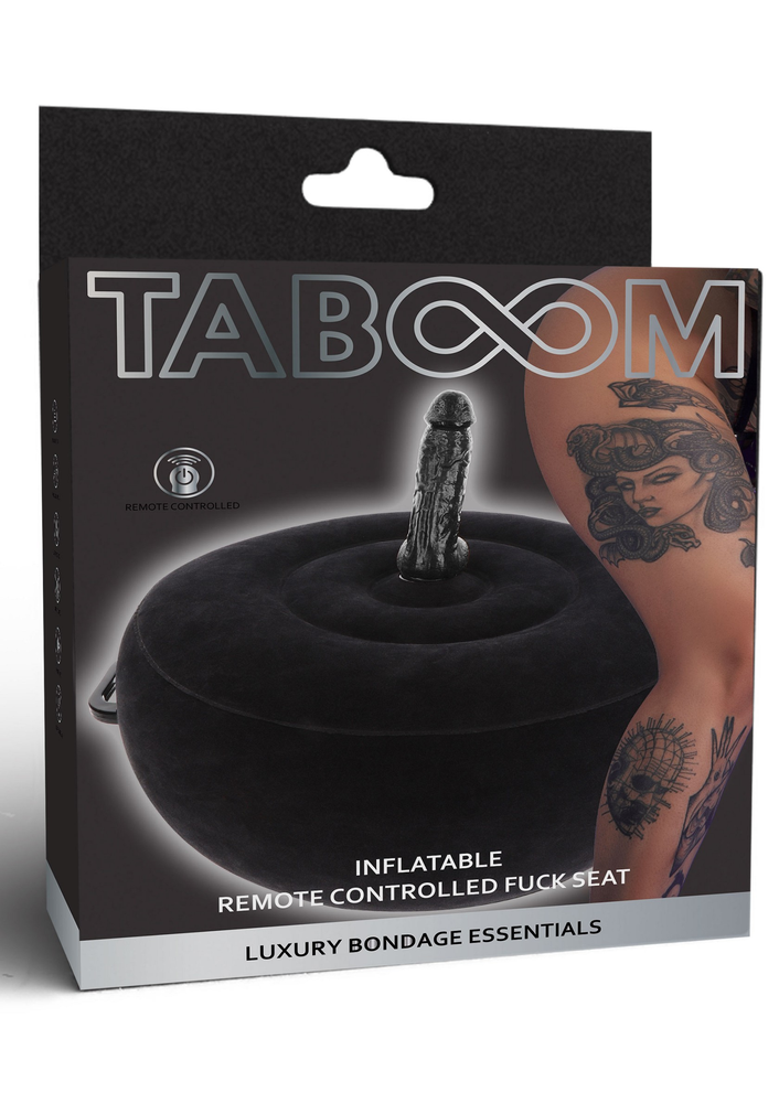 Taboom Bondage Essentials Inflatable Fuck Seat with Remote BLACK - 3