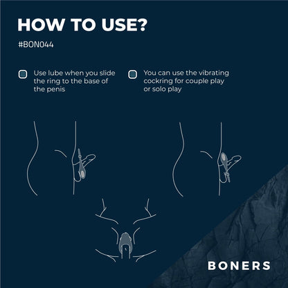 Boners Verstelbare Cockring - Blauw - 2
