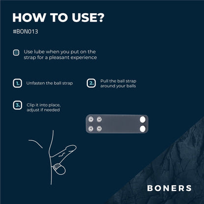 Boners Brede Ball Strap - S/M - 1