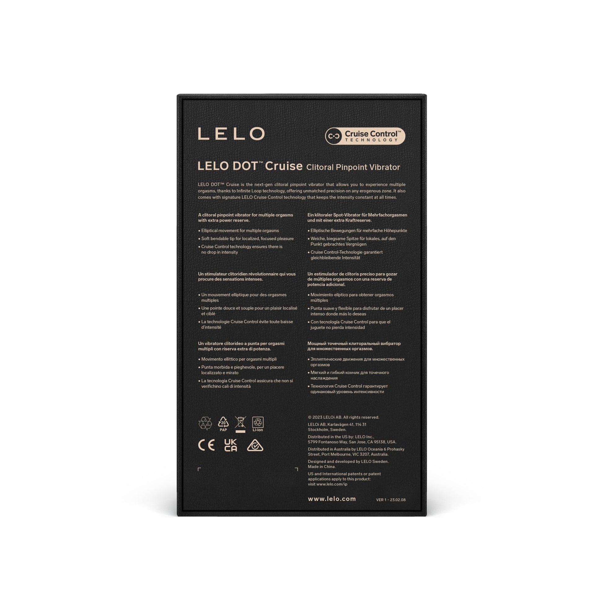 Lelo - Dot Cruise Clitoral Pinpoint Vibrator Lemon Sorbet - 5
