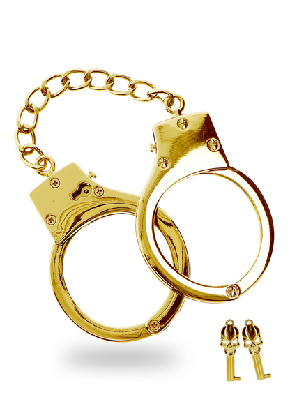 Taboom Bondage in Luxury Gold Plated BDSM Handcuffs GOLD - 3