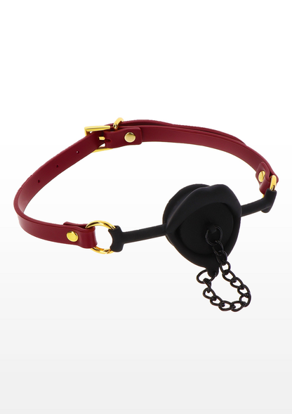 Taboom Bondage in Luxury Kinky Gag with Plug RED - 0