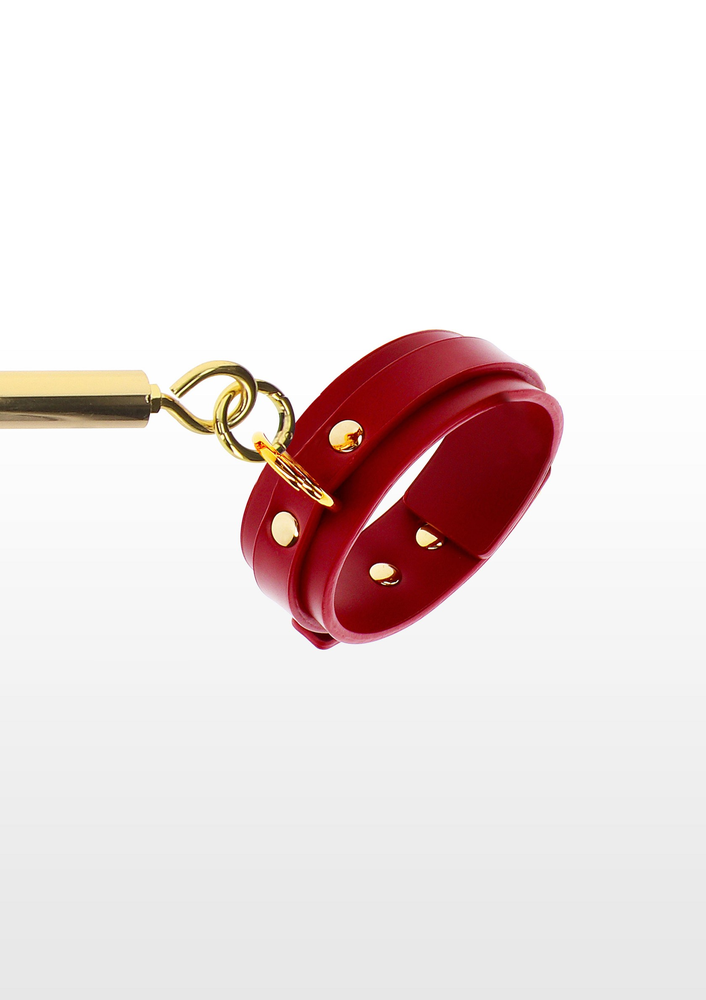 Taboom Bondage in Luxury Spreader Bar with Ankle Cuffs RED - 5
