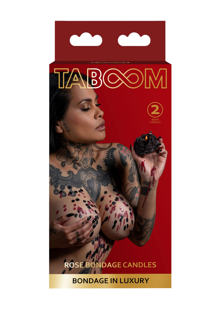 Taboom Bondage in Luxury Rose Japanese Drip Candle 2pcs RED - 1
