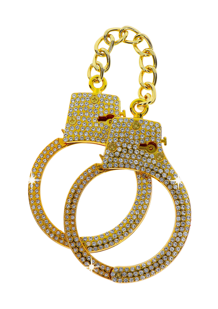 Taboom Bondage in Luxury Diamond Wrist Cuffs Gold GOLD - 3