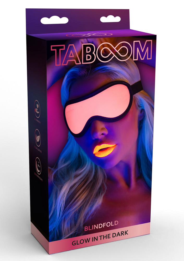Taboom Glow In the Dark Blindfold PINK - 5