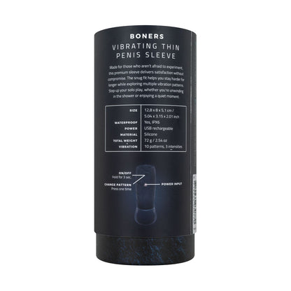 Boners - Vibrerende Penis Sleeve - Blauw - 0