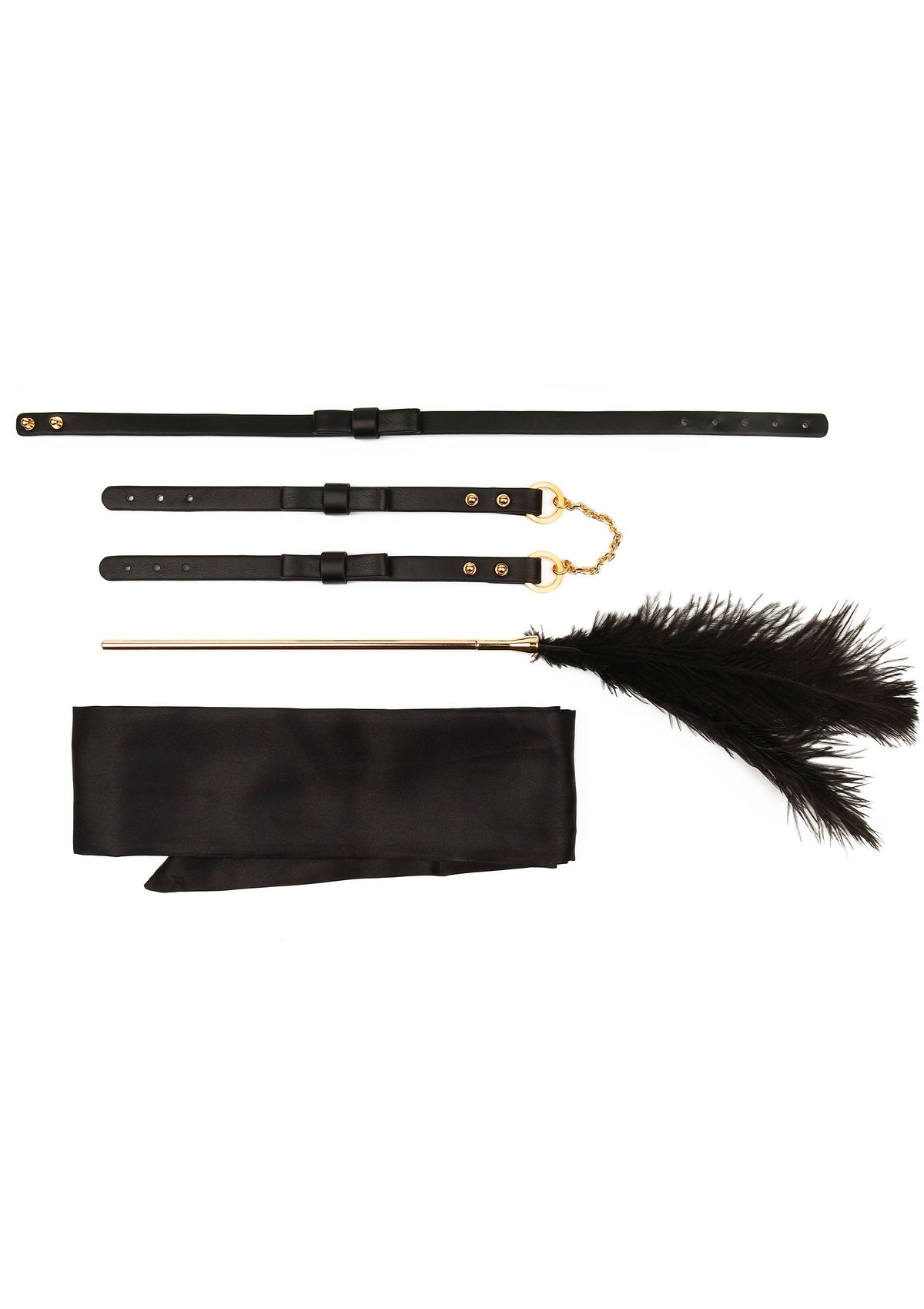 Tease Bondage Set 4PCS BLACK - 5