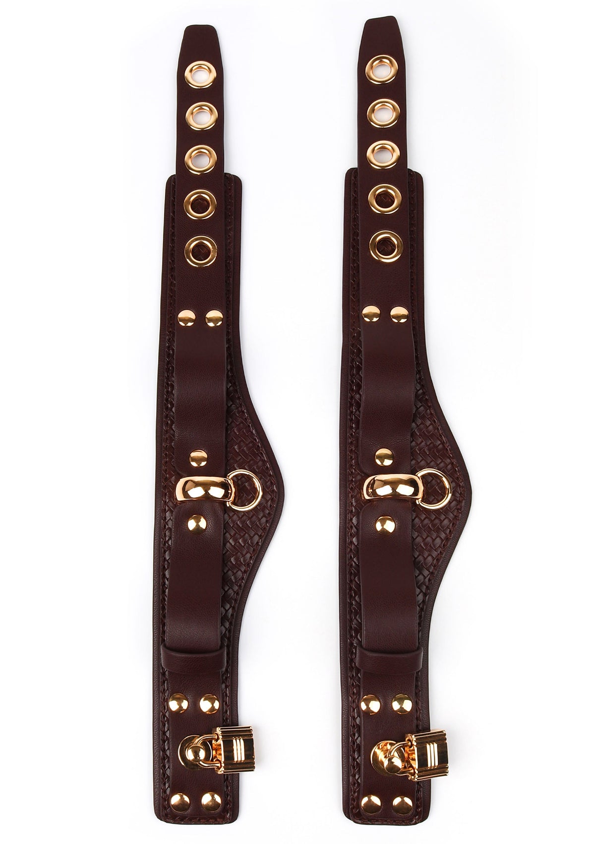 Woven Wrist Cuffs BROWN - 5