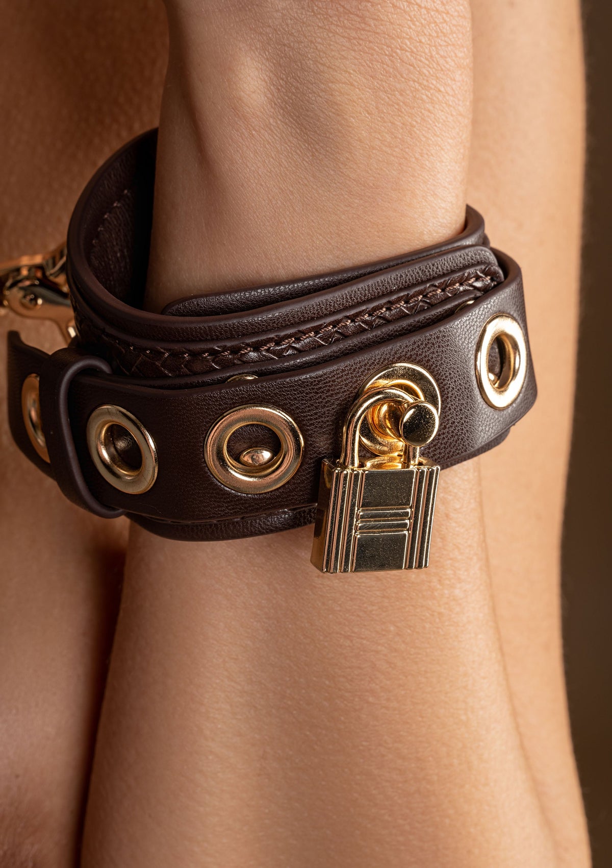 Woven Wrist Cuffs BROWN - 7