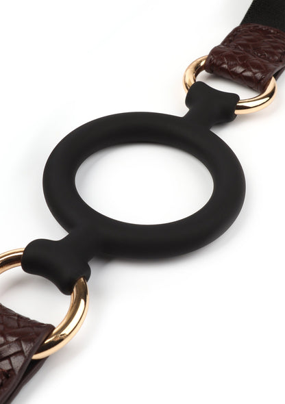 Open Ball Gag BROWN - 2