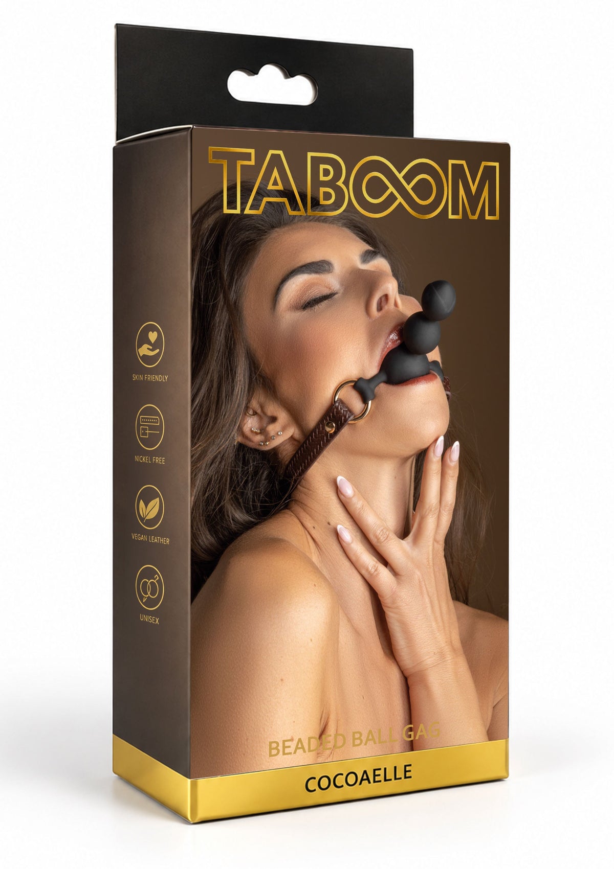 Beaded Ball Gag BROWN - 1