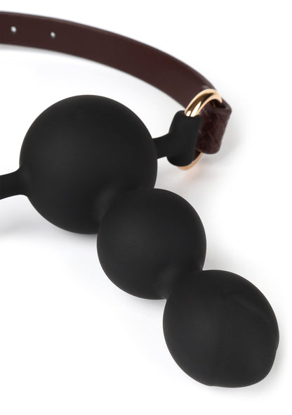 Beaded Ball Gag BROWN - 2