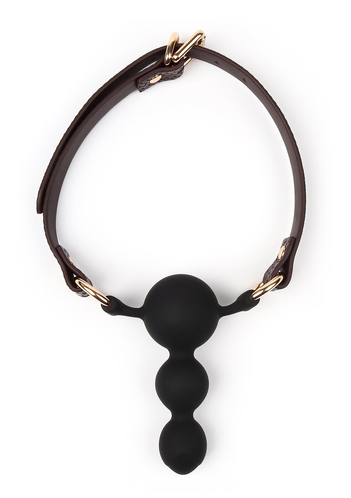Beaded Ball Gag BROWN - 6