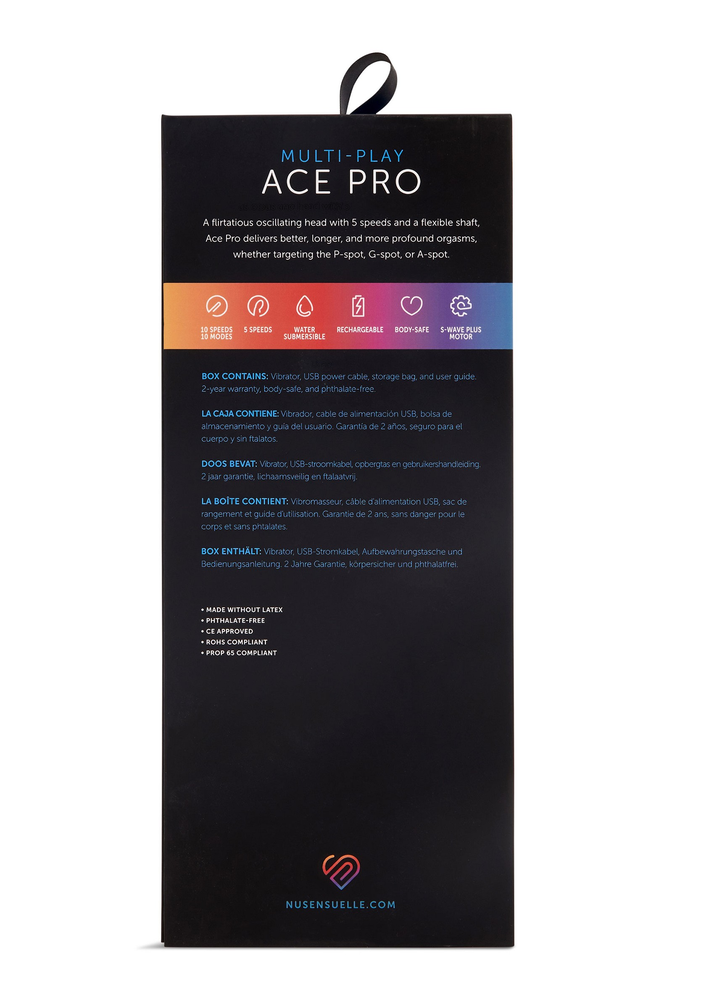 Nu Sensuelle Ace Pro Prostate + G-Spot Vibe BLACK - 2