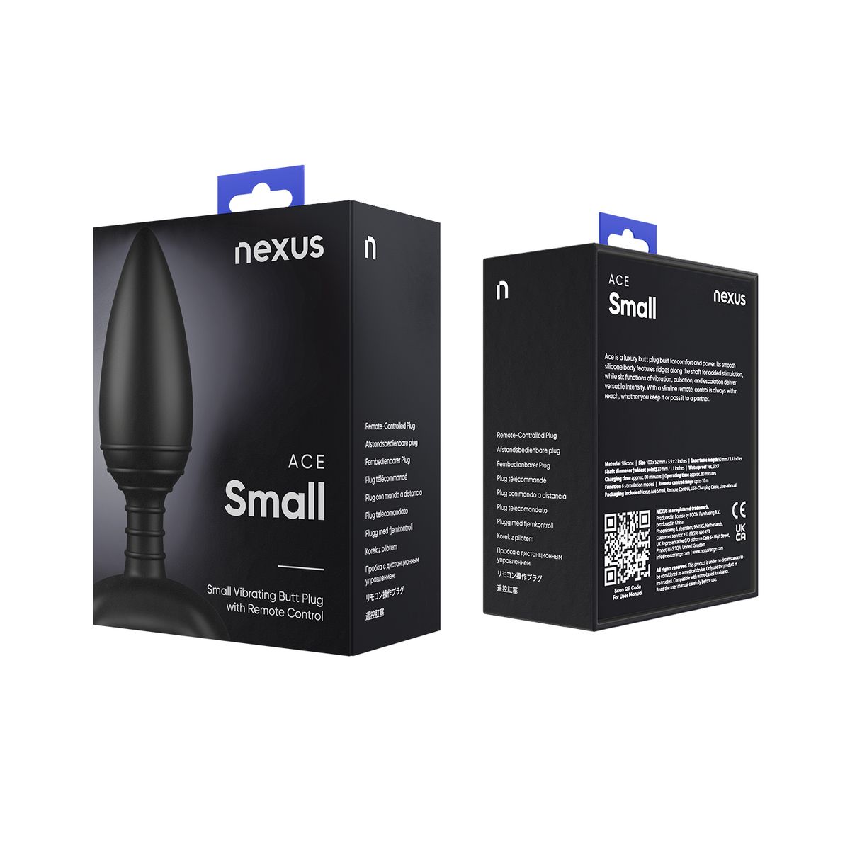 Nexus - Ace Vibrerende Buttplug - Small - 9