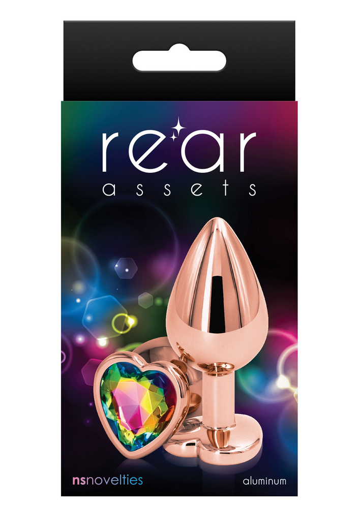 NS Novelties Rear Assets Rose Gold Heart Medium MULTICOLOR - 1