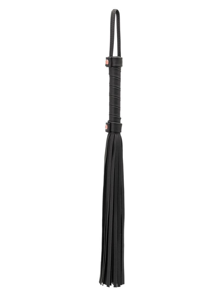 NS Novelties Bondage Couture Flogger BLACK - 1