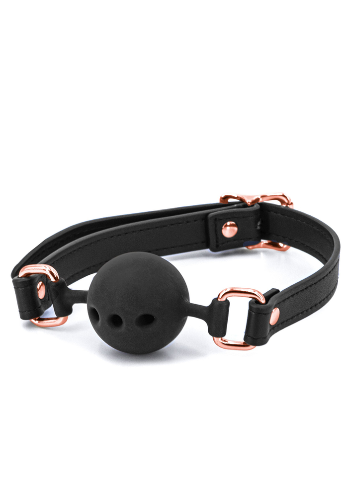 NS Novelties Bondage Couture Ball Gag BLACK - 1