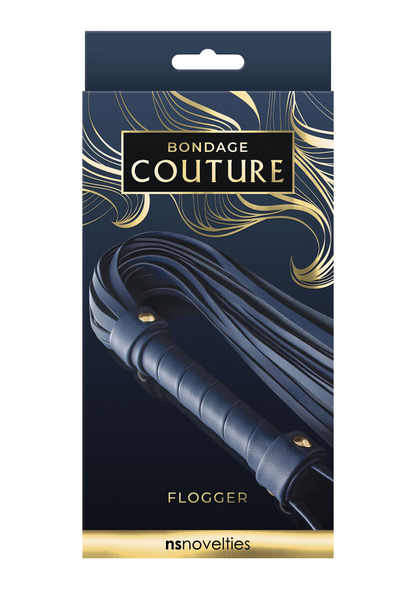 NS Novelties Bondage Couture Flogger BLUE - 0