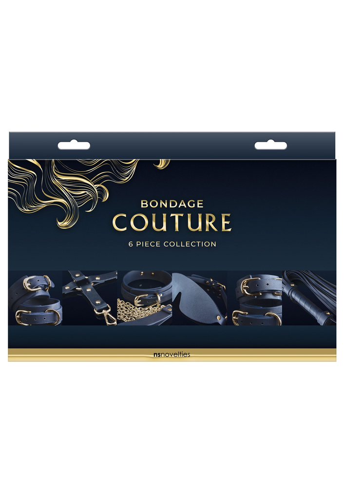NS Novelties Bondage Couture 6 Piece Kit BLUE - 0