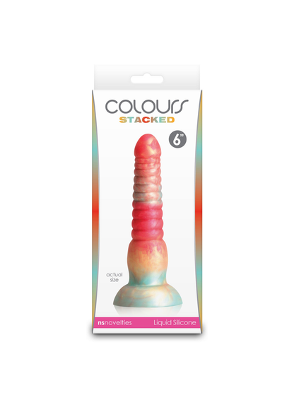 Stacked 6 inch Dildo RED - 1