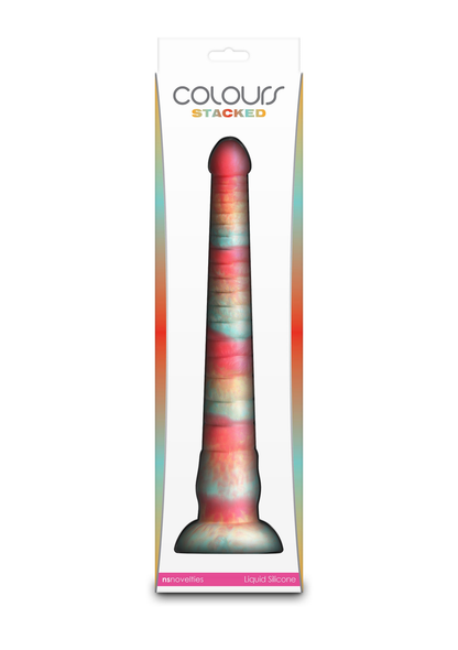 Stacked 12 inch Dildo RED - 4