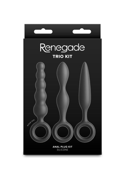 Trio Kit Buttplugs BLACK - 1