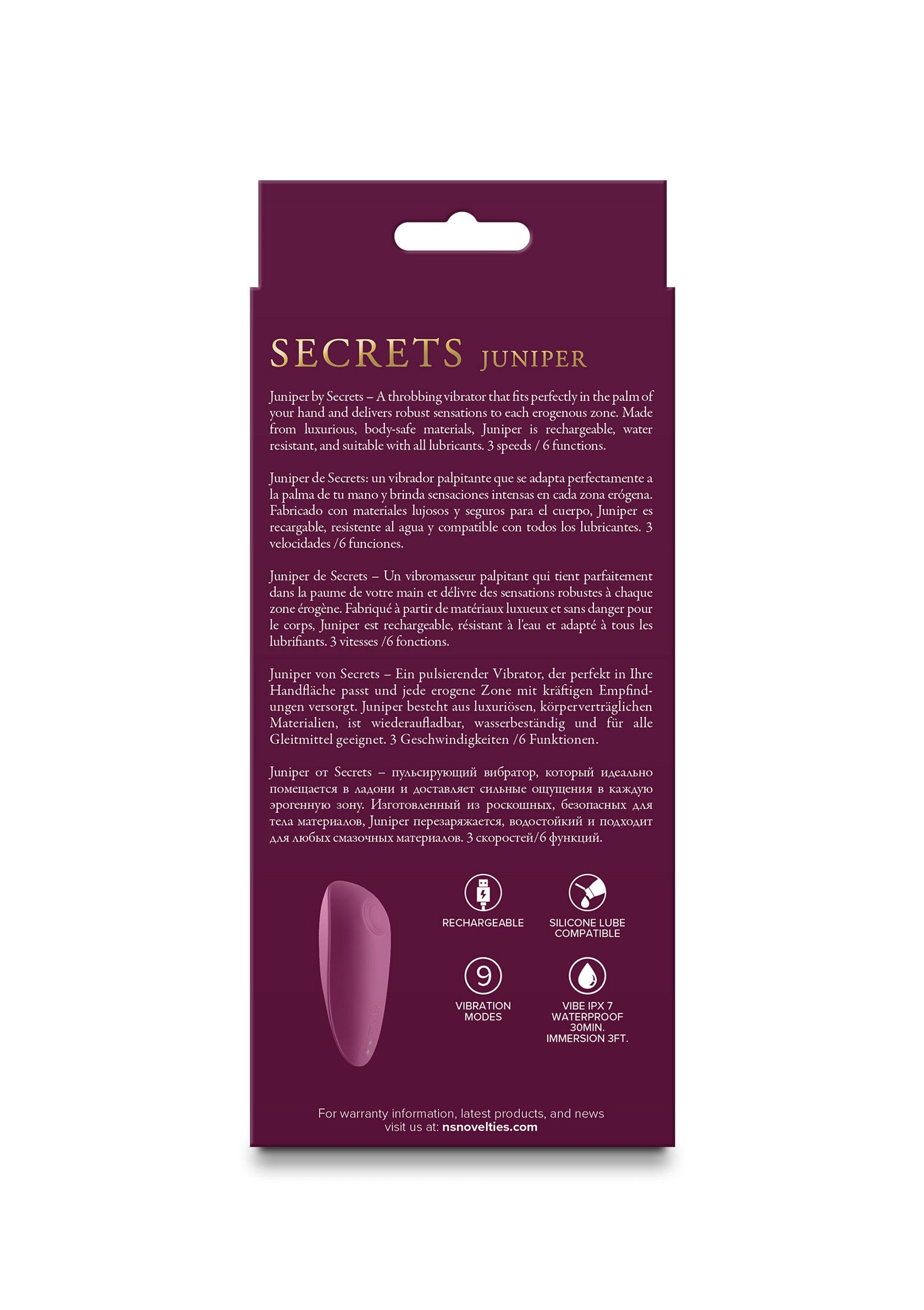 NS Novelties Secrets Juniper PURPLE - 0