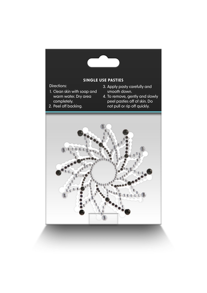 NS Novelties Pretty Pasties Charm I BLACK - 0