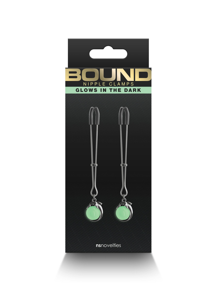 NS Novelties Bound Nipple Clamps G1 BLACK - 2