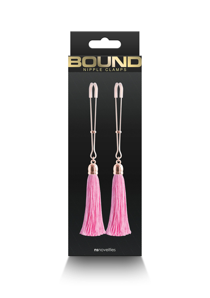 NS Novelties Bound Nipple Clamps T1 PINK - 1