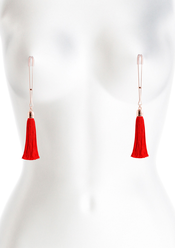 NS Novelties Bound Nipple Clamps T1 RED - 1