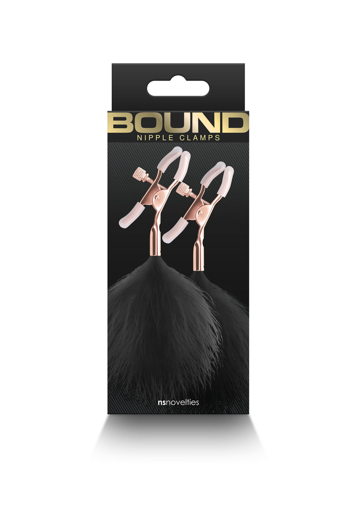 NS Novelties Bound Nipple Clamps F1 BLACK - 0