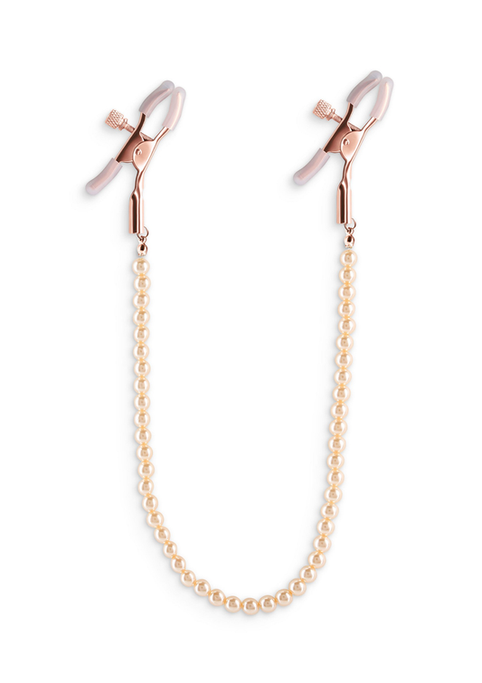 NS Novelties Bound Nipple Clamps DC1 - Rose Gold