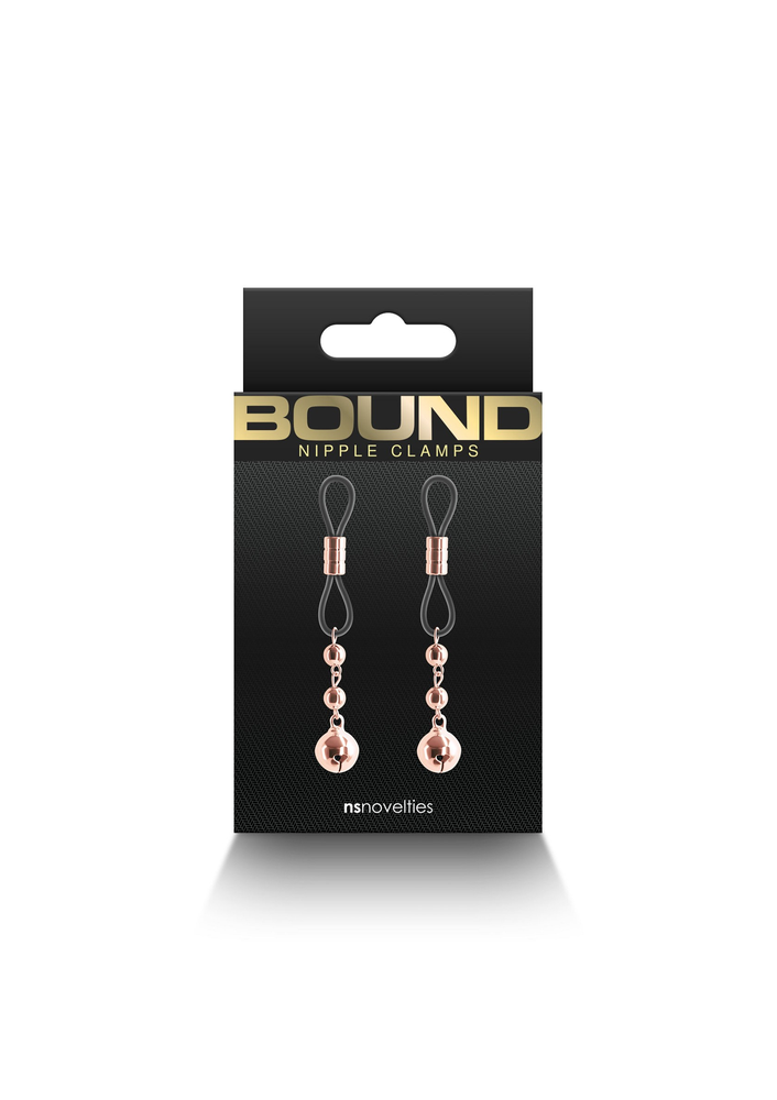 NS Novelties Bound Nipple Clamps D1 ROSEGOLD - 1